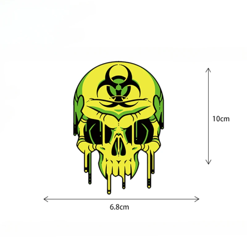 ملصقات فينيل متينة للدراجات النارية ، شارات جمجمة شيطان ، غطاء محرك أمامي ، خزان وقود ، لوحات إنسيابية جانبية ، ديكور خوذة الحاجز ، 1 * * #2