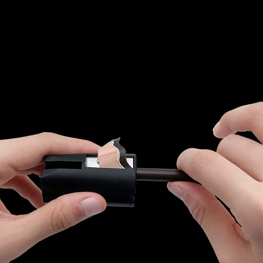 

Eyebrow Pencil Sharpener Double Holes Portable Practical Tool for Eyeliner Gel Pen Long Lasting Durable Accessories