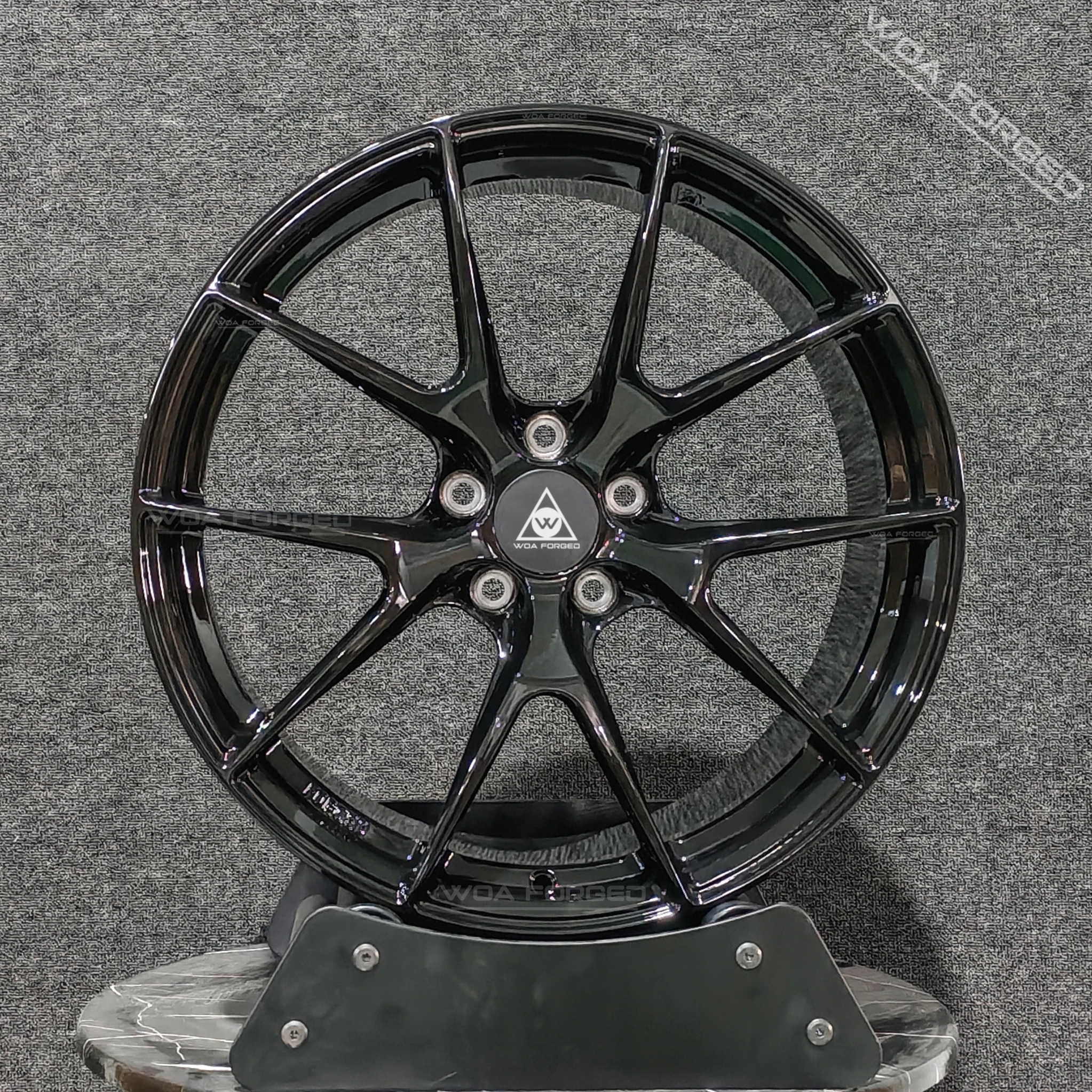 6061T6 كروم نحى VS5RS عجلات سيارة مقعرة مزورة 5x114.3 5x130 5x120 حافة تكلم سلك مصقول طبق عميق لسيارات BMW أودي تسلا N