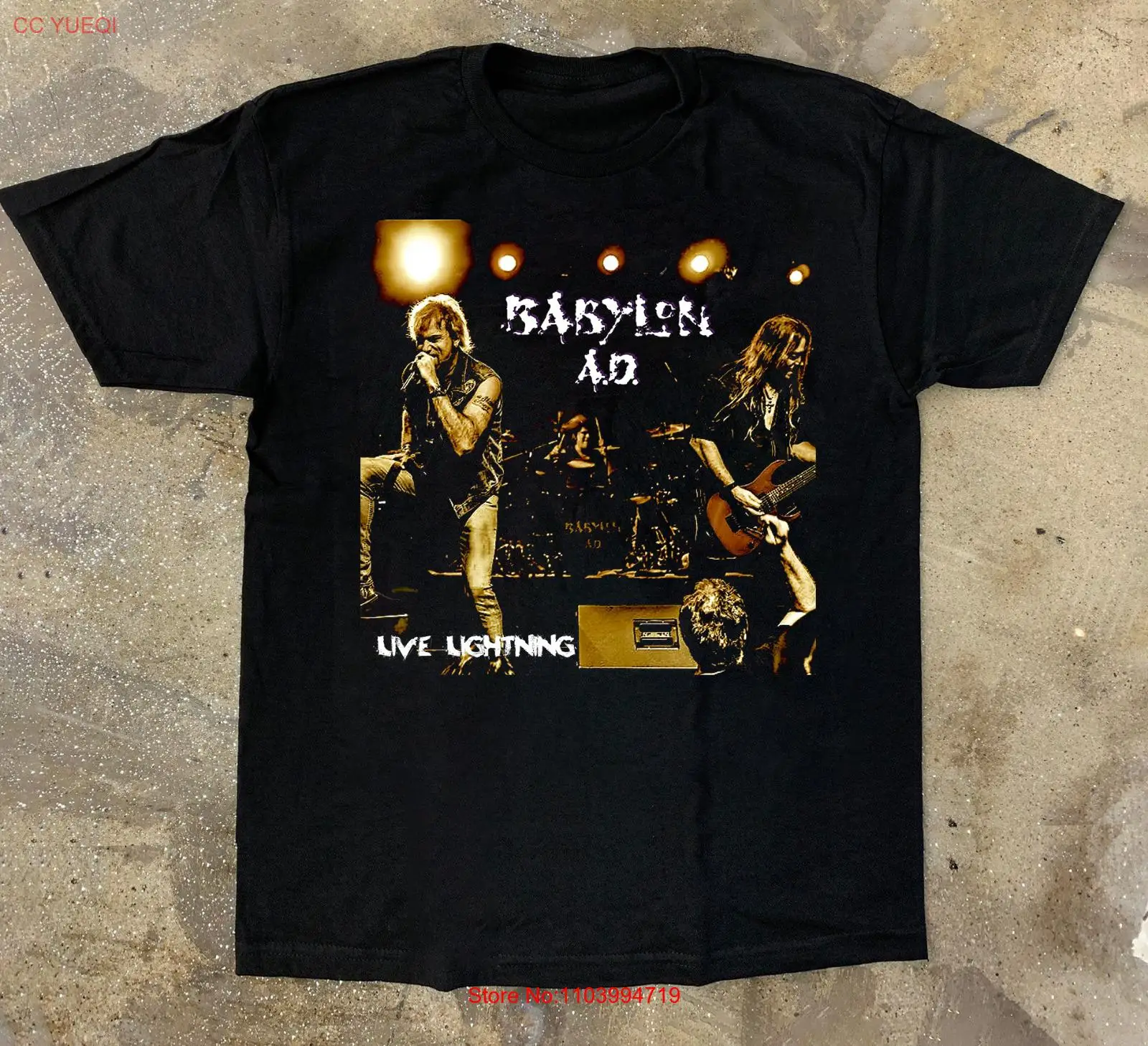 Babylon A.D. Band Live Lightning Short Sleeve Tee Cotton Men Women Shirt