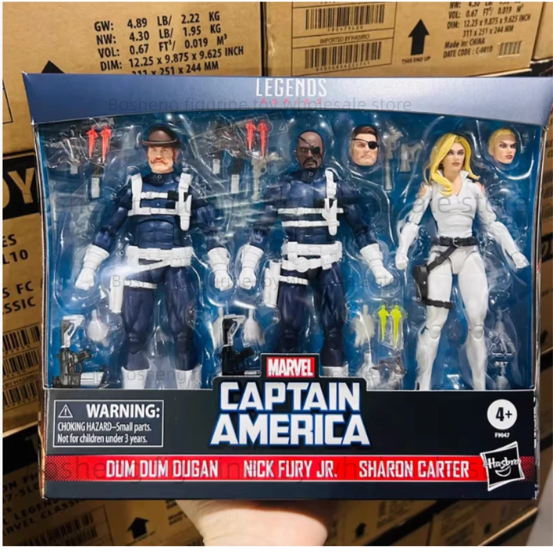 

В наличии Hasbro Marvel Legends Series S.H.I.E.L.D. 3 упаковки, 6-дюймовая фигурка, подарок на день рождения для мальчика, оригинальная Коллекционная модель