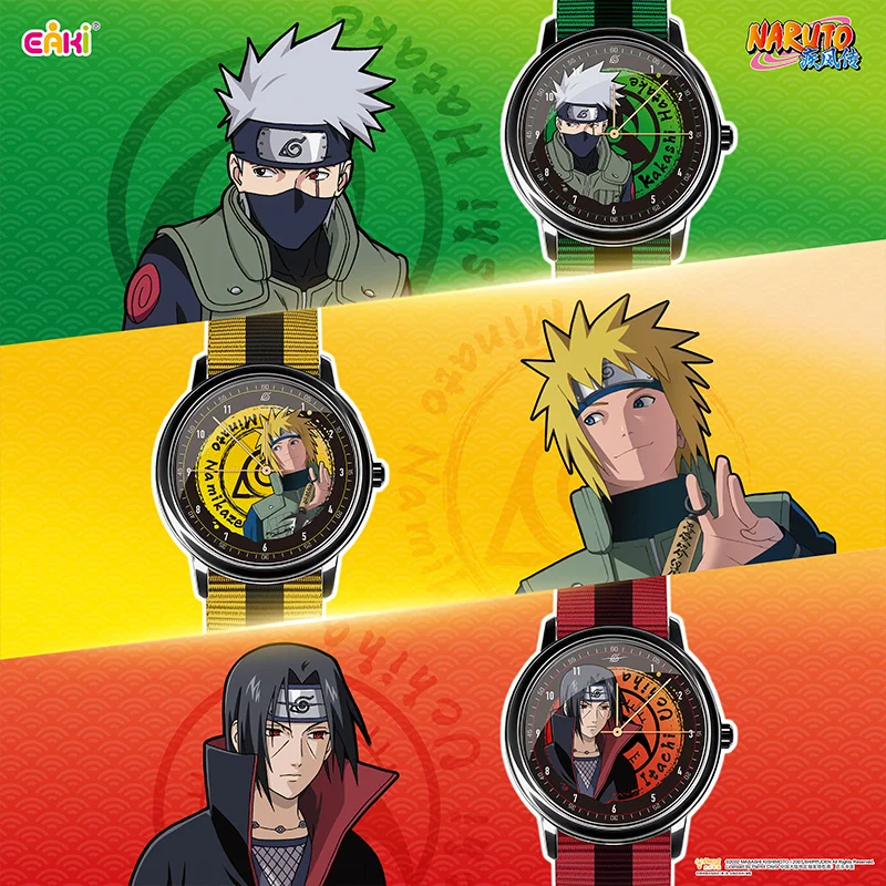 EAKI Naruto Shippuden Gelenk Uhr Blind Box Anime Peripherie Naruto Sasuke Kakashi Armband Zubehör
