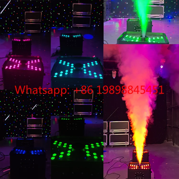 3300W High Speed 15M RGBW LED Vertical Fog Column Machine, Outdoor Smoke Jet for Concert Disco Music Events
