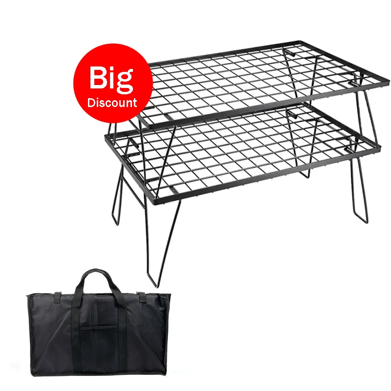 

Портативные полки, прочная уличная мебель из легированной стали, стол для пикника и набор стульев для кемпинга и использования на кухне, стеллажи для хранения