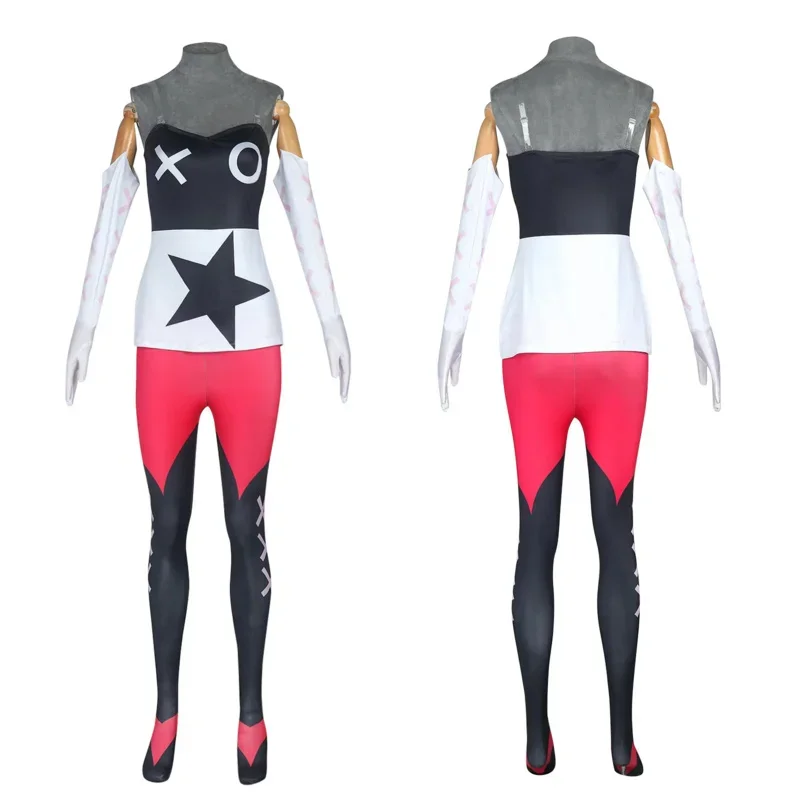 Vagatha Anime Hazbin Cosplay Costume Clothes Uniform Hotel Halloween Party Set Woman Dress Suit Horn Headdress Halloween Par$0$i