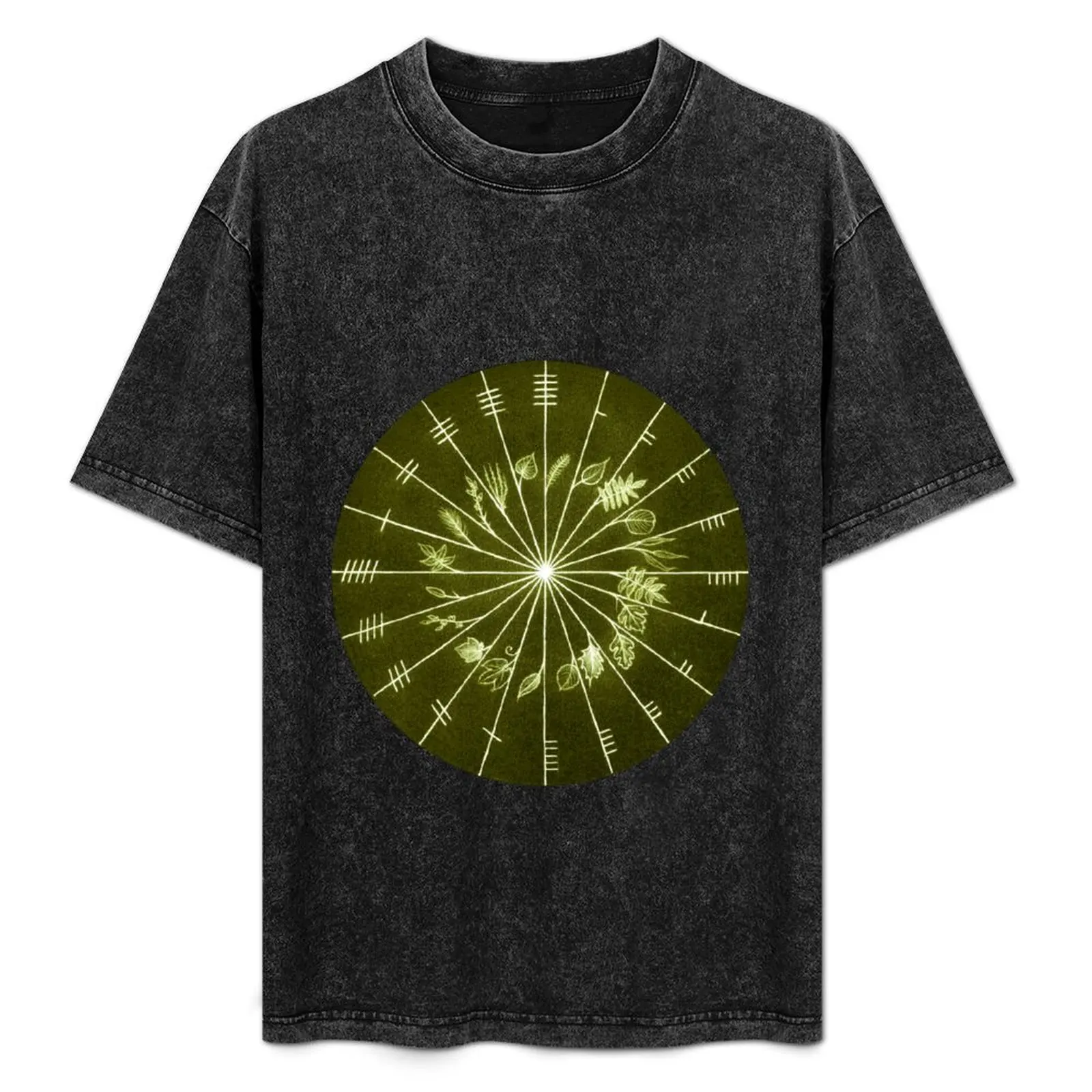 Camiseta Ogham Wheel básica, ligera y de manga corta