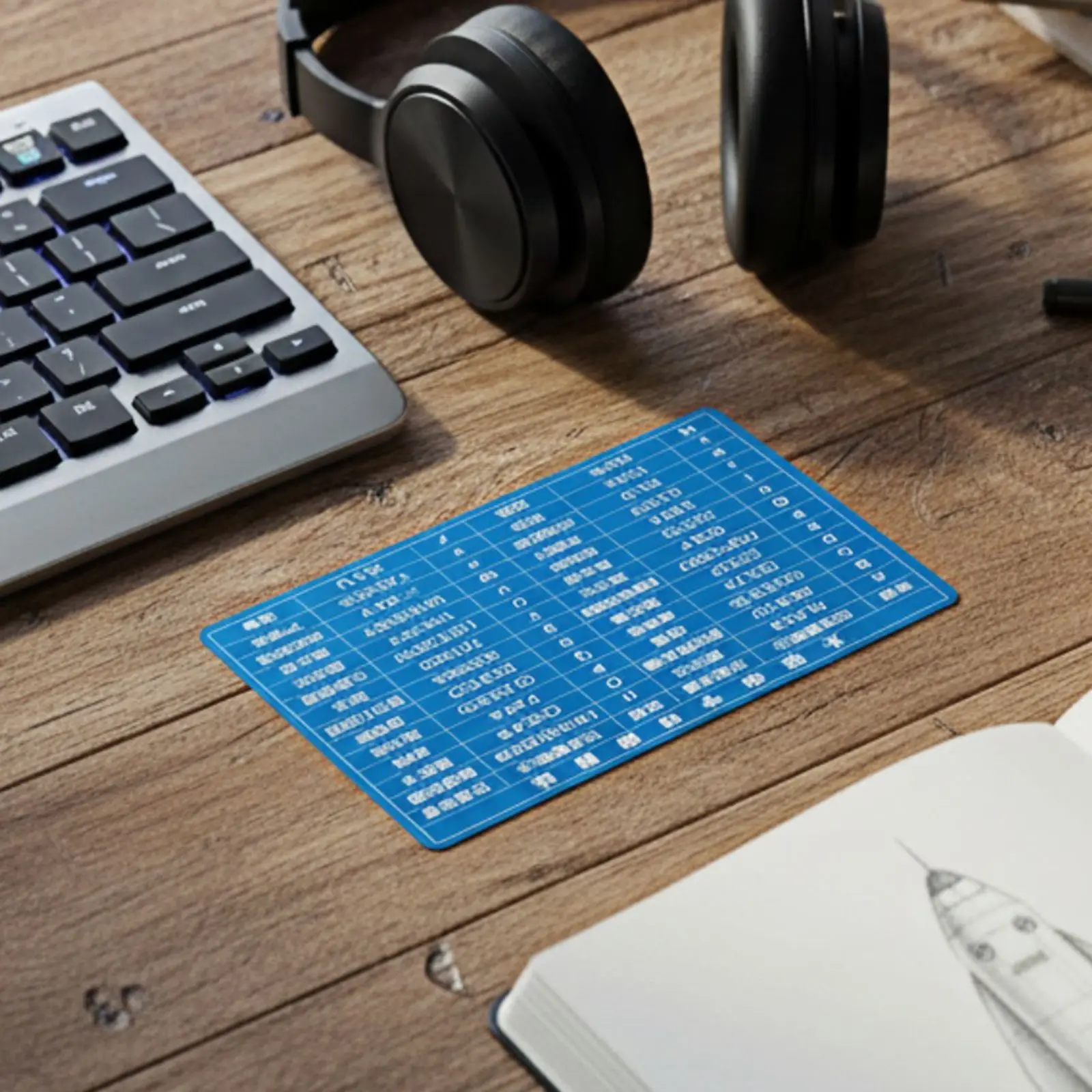 Aluminum CW Code Training Card for Morse Code Radio Communications with Reflective and Dual Functionality 8 6x5 4 cm
