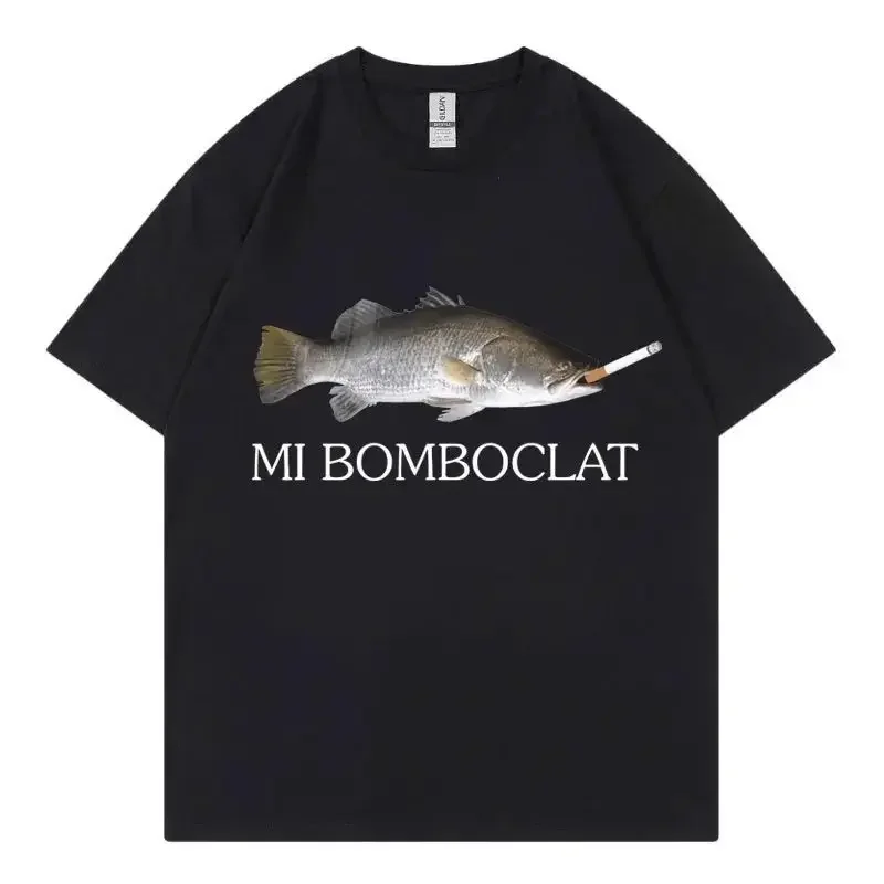 Mi bomboclat Fish y el rechazo de parej, una divertida camiseta de manga corta para estudiantes universitarios