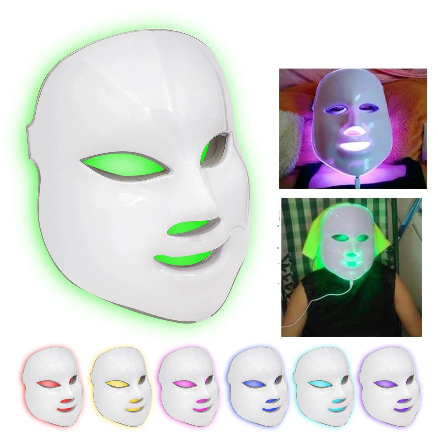 Color Light Electric LED photon masque rajeunissant la peau anti - acné traitement anti - rides Beauty Meter home salon