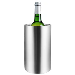 UPORS Wine Cooler Bucket Stainless Steel Double Wall Wine Bottle Cooler Holder Beer Chiller Champagne Cooler Ice Bucket Bar Tool