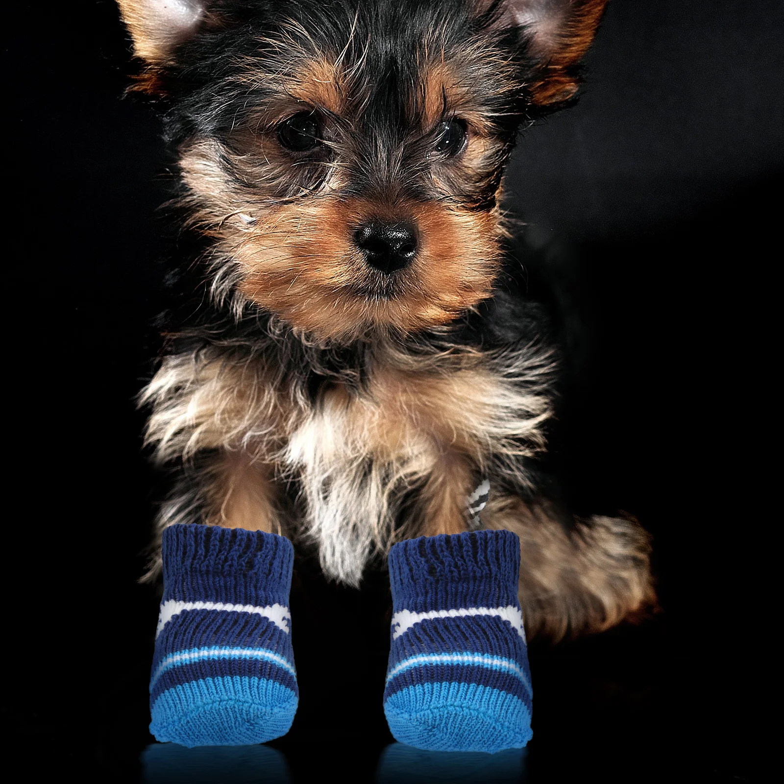 

2 Pairs Pet Socks Nonslip Cute Dog Clothes Paw Protectors Breathable Cotton Soft Socks for Dogs Adorable Portable Washable Pet