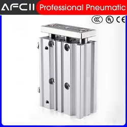 MGPM SMC Type Pneumatic Compact Guide Cylinder Bore MGPM32/40/50/63 Stroke 50/75/100/125/150/200 MGPM Cylinder