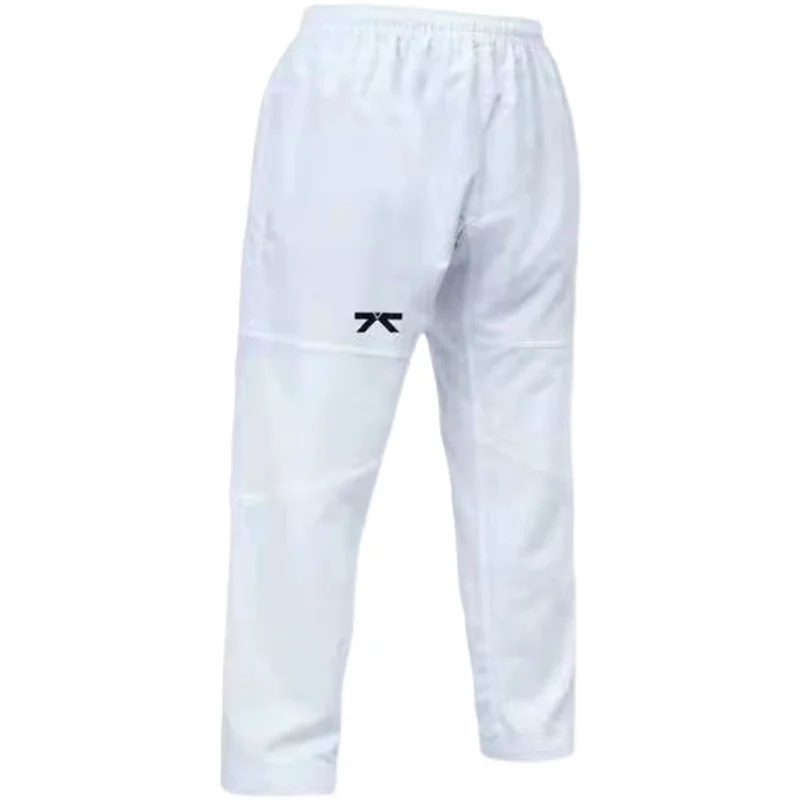 2023  New Children\'s Taekwondo Pants Adult Sportswear White Men\'s and Women\'s Judo Martial Arts Training Pants