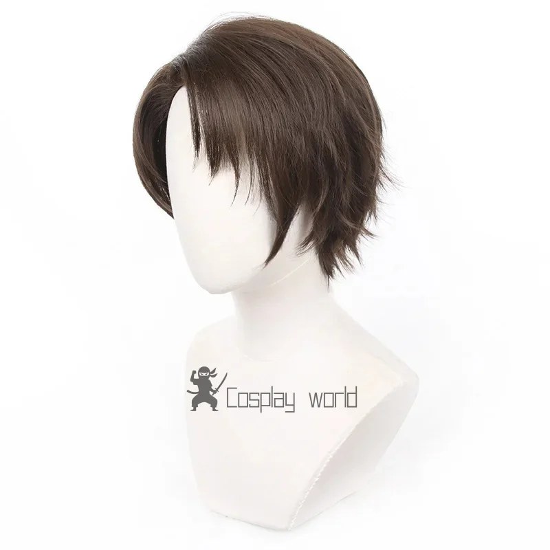 Parrucca Anime Yukimiya Kenyuu 30 cm corta blu serratura parrucche cosplay capelli sintetici parrucca festa di Halloween + berretto per parrucca