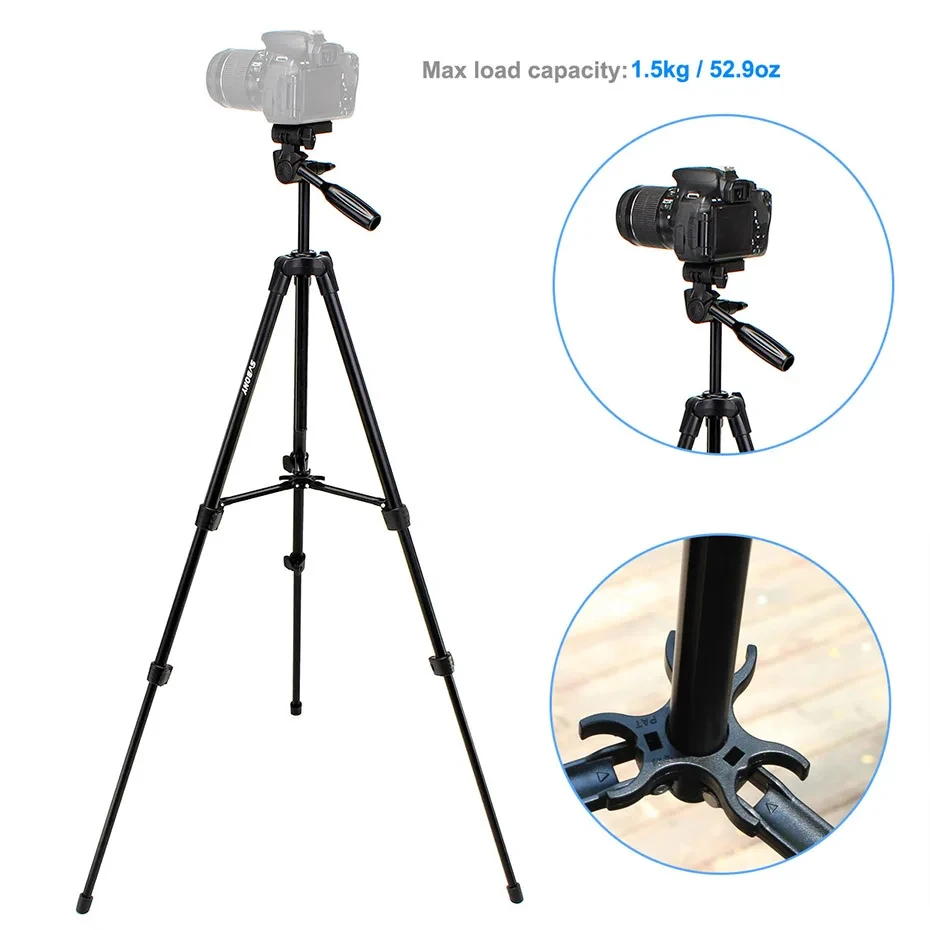 SVBONY SV101 Stativ, tragbar, 49 Fuß, leicht, für DSLR-Kameras, Video-Spektiv, astronomische Beobachtung, mit Tragetasche – Detail 8