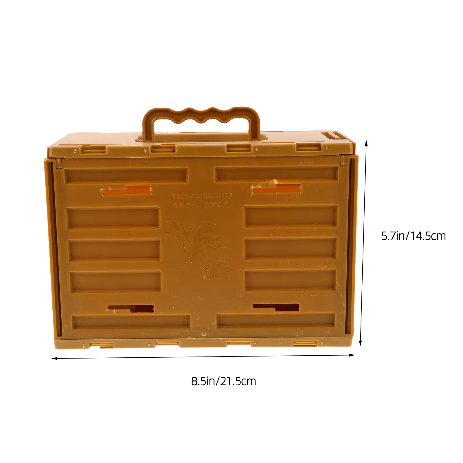 Transportín de pájaros portátil, jaula de viaje de plástico ligera con asa, caja de transporte de mascotas ventilada segura para pájaros pequeños al aire libre