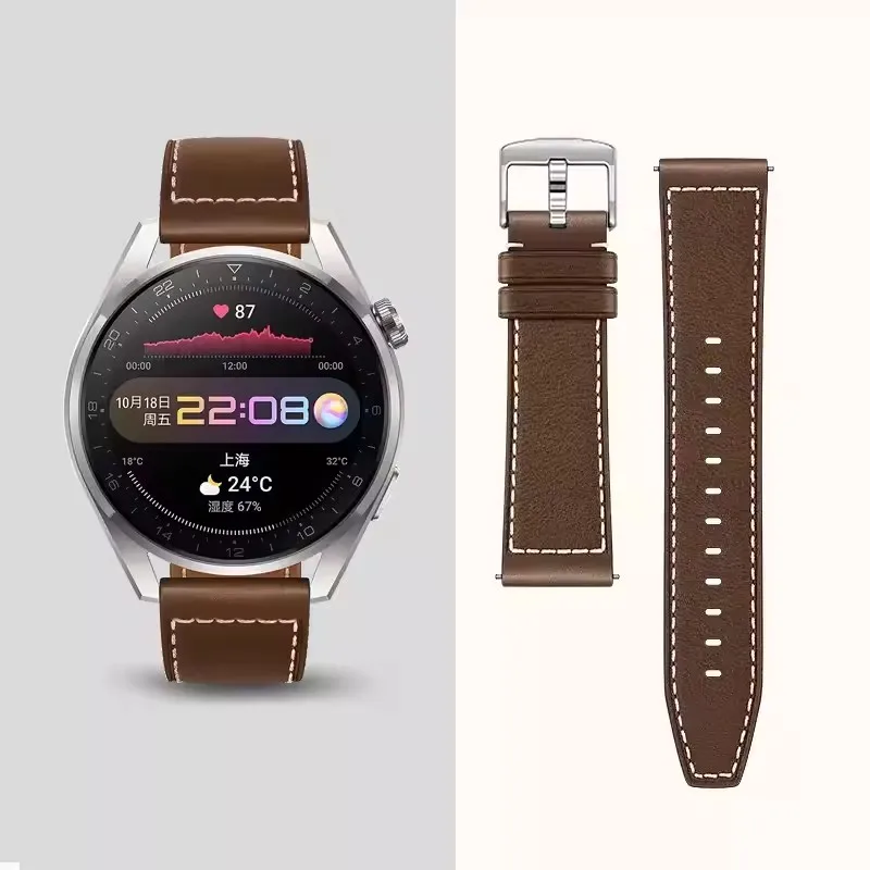 Leather Strap For Huawei Watch 3 Pro 48mm Original Leather Strap For Huawei Watch 3 Watchband For Huawei Watch3 46mm GT2 Pro