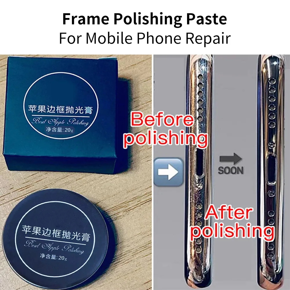 Imagem -06 - Phone Frame Polishing Paste para Iphone Android Removendo Riscos Ferramentas de Manutenção de Telefone Móvel Alta Qualidade 20g