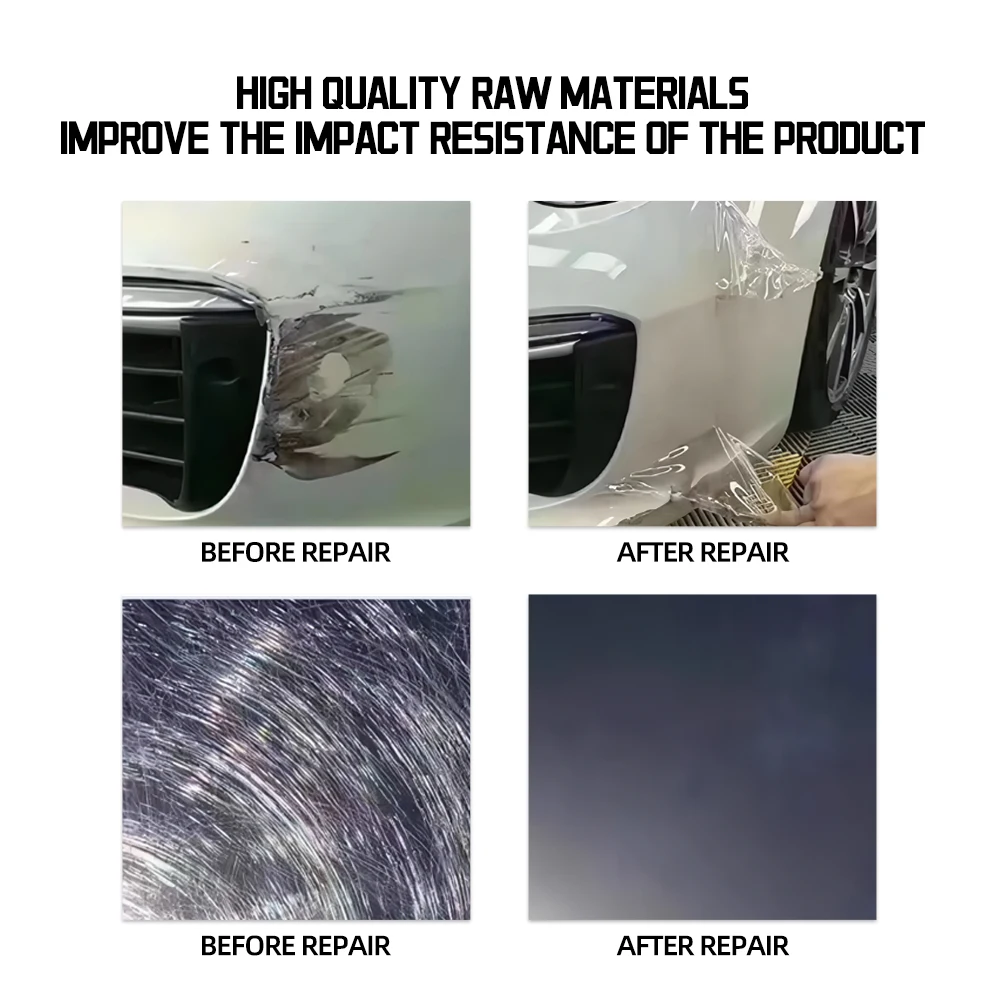 XBEI 1.52*15M Self-Repairing Anti-Yellowing Car Film 7.5MIL PPF Transparent TPU Hydrophobic Paint Glossy Film American Quality