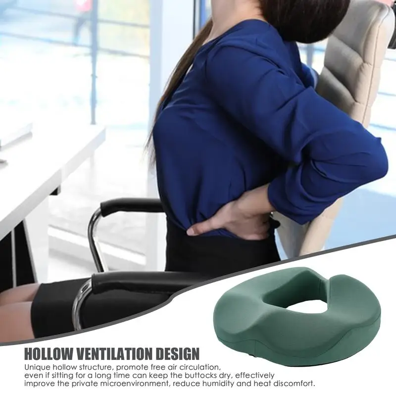 Seat Cushions For Seniors Ergonomic Soft Car Seat Pad Desk Chair Slow Rebound Cushion Breathable Butt Pad For Long Seating