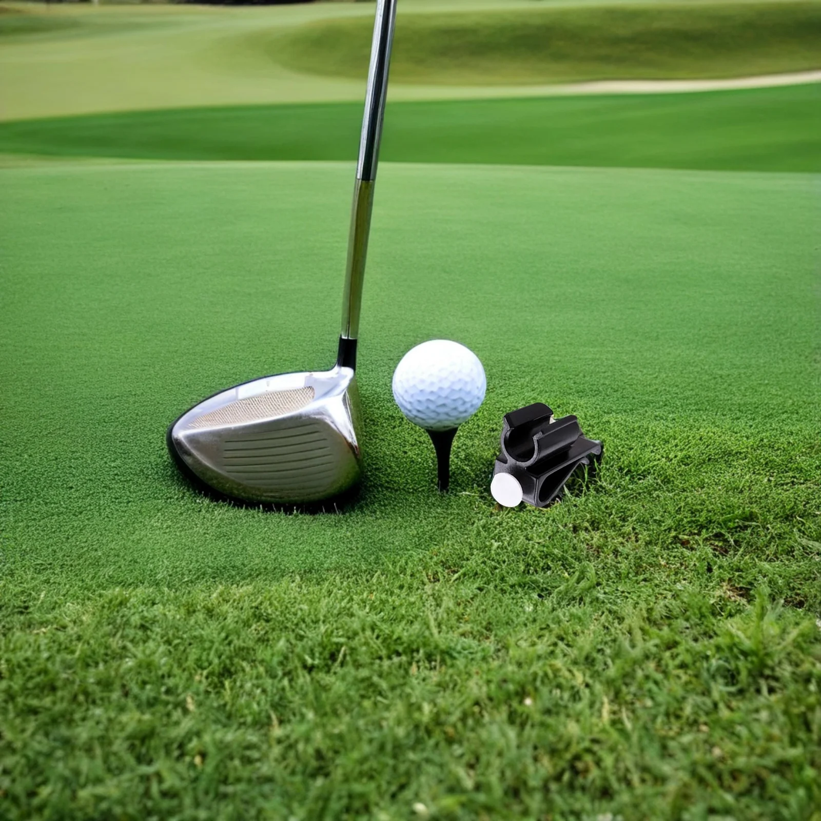 14 قطعة من مشبك حقيبة مضرب الجولف، حامل مضرب التثبيت الآمن لتعزيز الممارسة، ملحقات مشبك بلاستيكي خفيف الوزن