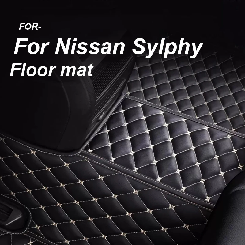 

LUXURY Car Floor Mats For Nissan Sylphy 2019 2018 2017 2016 2015 2014 2013 2012 2011 2010 2009 2008-2006 Sentra B17 Accessories