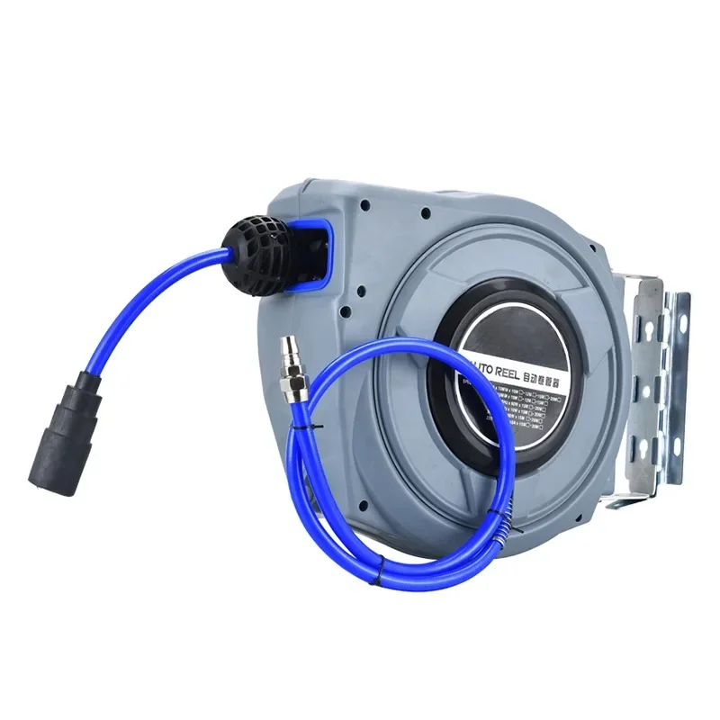 Retractable Air Hose Reel Wall-Mounted  Automatic Rewinding Swivel Line Compressor for Automobile Maintenance