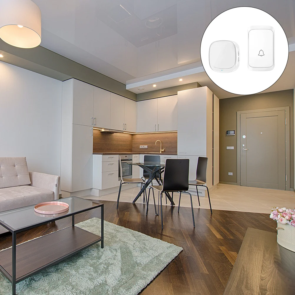 

1Set Intelligent Doorbell USB Wireless Home Door Chime Wireless Electronic Door Bell 60 Tunes 5 Volume Levels Easy Installation