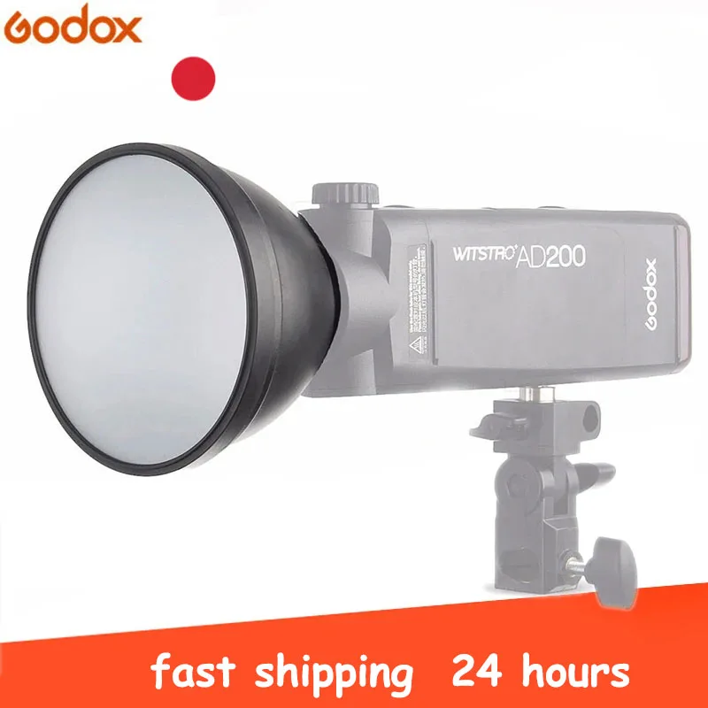 Godox AD-S2 Standard Reflector with Soft Diffuser for WITSTRO Flash Speedlite AD200 AD180 AD360 AD360II Flashes