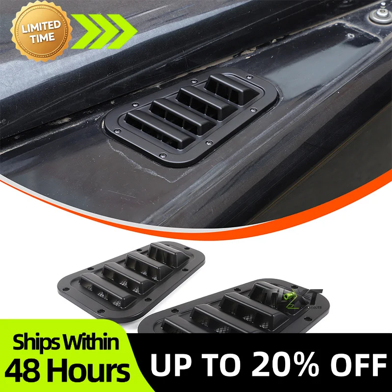 TLXT For Land Rover Defender 2004-19 Front Engine Hood Ventilation Cover Steel Air Intake Scoop Air Outlet Snow Cover Car Access