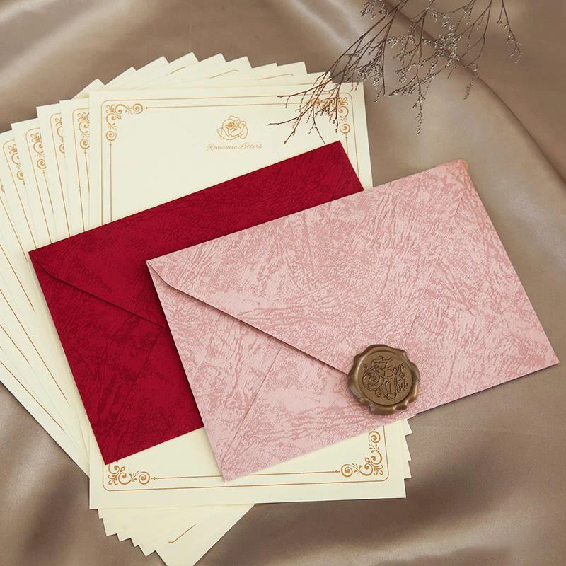 

5pcs Solid Thick Paper Envelopes Kawaii Wedding Party Invitations Card Cover Envelopes for Letter Pads Korean Stationery Office