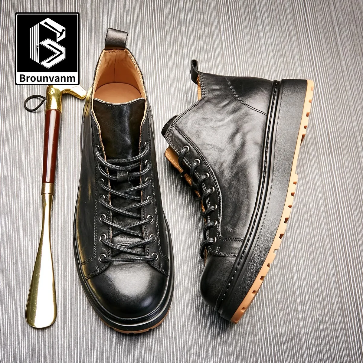 

Autumn Winter Cowhide Dress Shoes Spring High Quality Genuine Leather Shoes Men Luxury Designer Shoes Casual Business Men Shoes