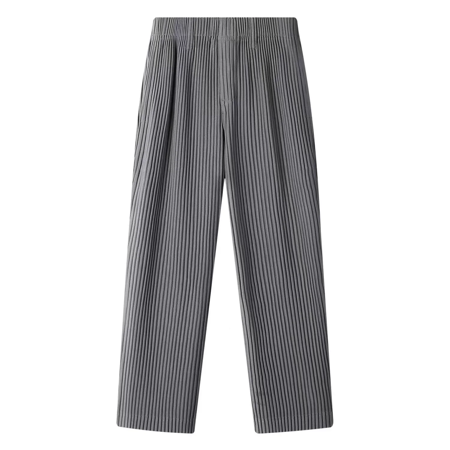 Miyake Pleated Pants For Men Casual Pants Men Japanese Streetwear Men Fashion Japanese Style Trousers Baggy Pants Wild Trousers image 3