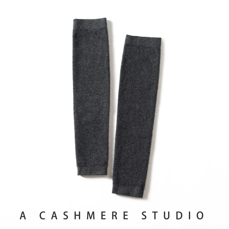 New 100% Cashmere Knitted Women Solid Leg Warmers Warm Knee High Socks Winter Leg Warmer Socks Warm Boot Cuff Long Socks