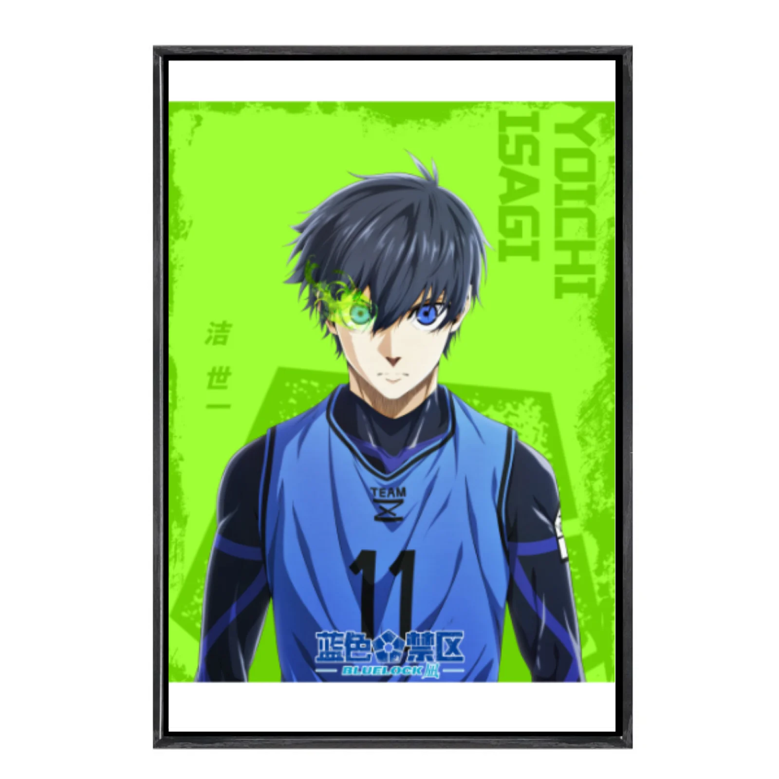 

Японский мультиразмерный холст с изображением манги, настенное искусство в двойной рамке, домашний декор с синим замком для гостиной, спальни