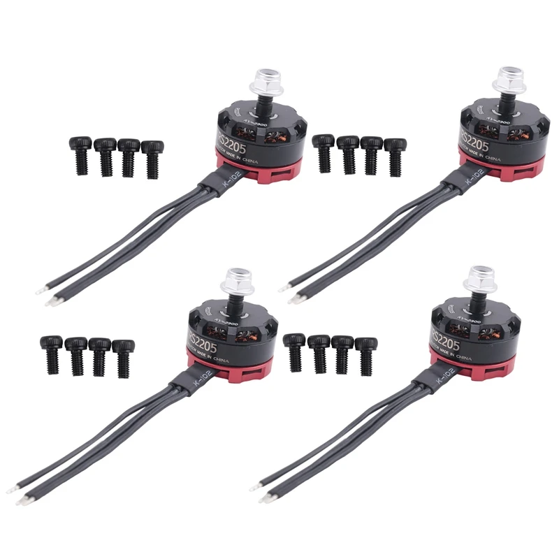 M05K RC RS2205 2205 2300KV CW CCW Brushless Motor For 2-6S 20A/30A/40A ESC FPV RC QAV250 X210 Racing Drone Multicopter