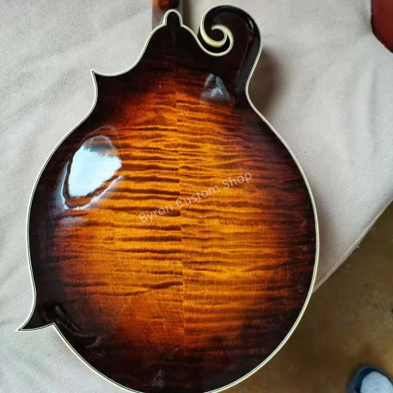 handmade custom built  Solid Spruce top / Solid Flamed Maple Back & Sides mandolin 8 strings music instruments