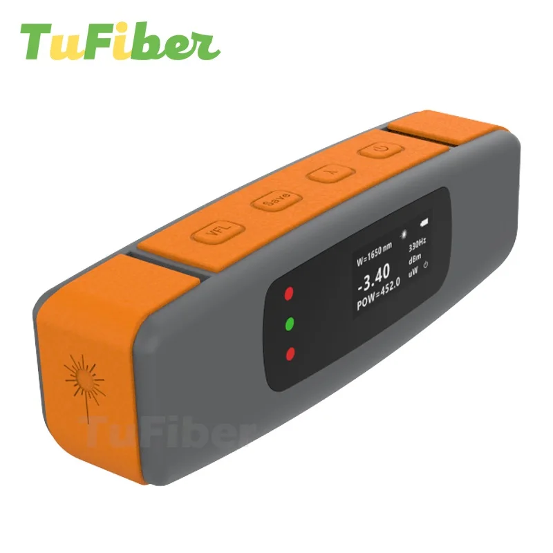 Mini misuratore di potenza ottico OPM localizzatore di guasti visivo Test del cavo di rete ottica Tester VFL 5/10/20/30/50MW LED Light FTTH