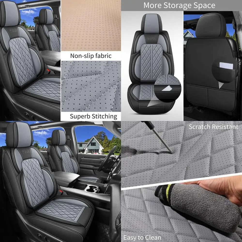 

Чехлы на автомобильные сиденья на заказ для Toyota Tacoma 2016-2023, дышащий водонепроницаемый защитный чехол на сиденье из искусственной кожи с пикапом Truc