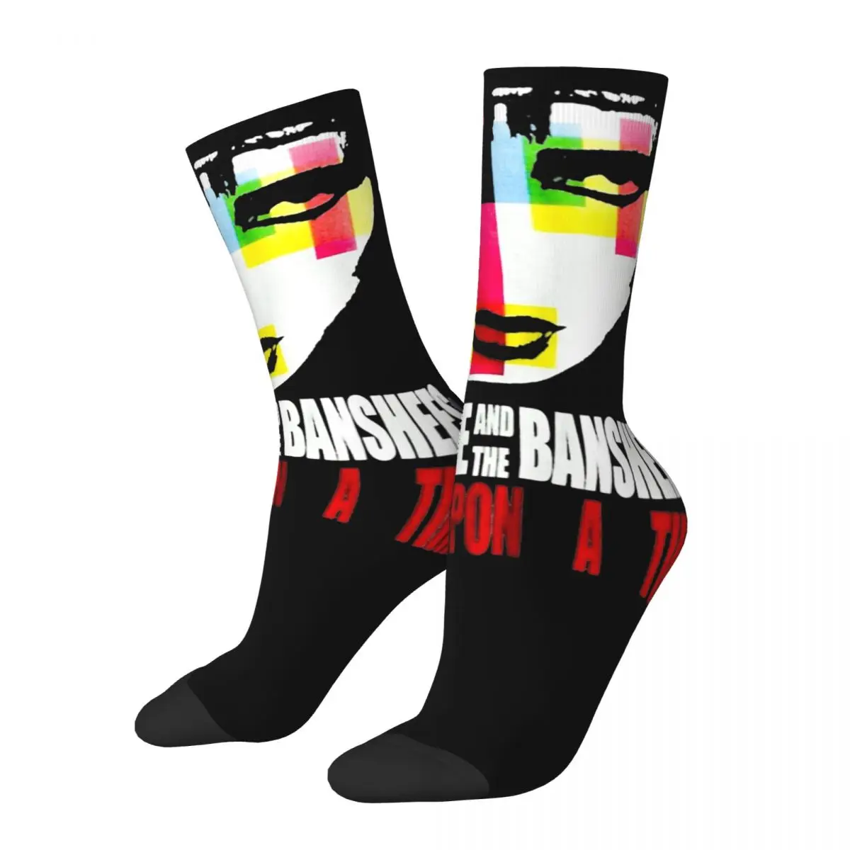 Cool Siouxsie And The Banshees Soccer Socks Polyester Crew Socks for Women Men Non-slip