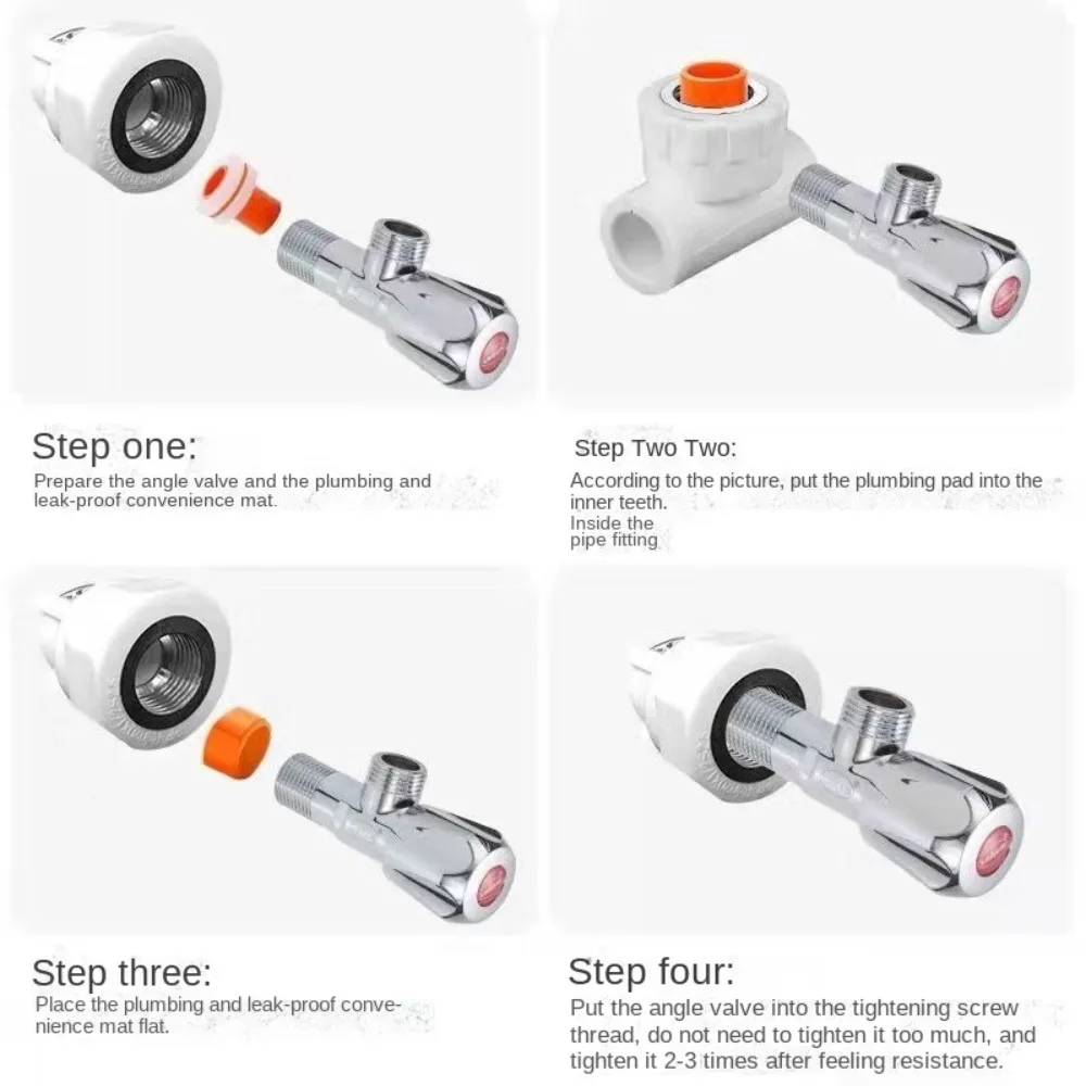 10PCS Leak-Proof Faucet PPR Pipe Plugs Free Tape Prevent Dripping Triangle Valve Sealed Ring Faucet Sealing Gasket