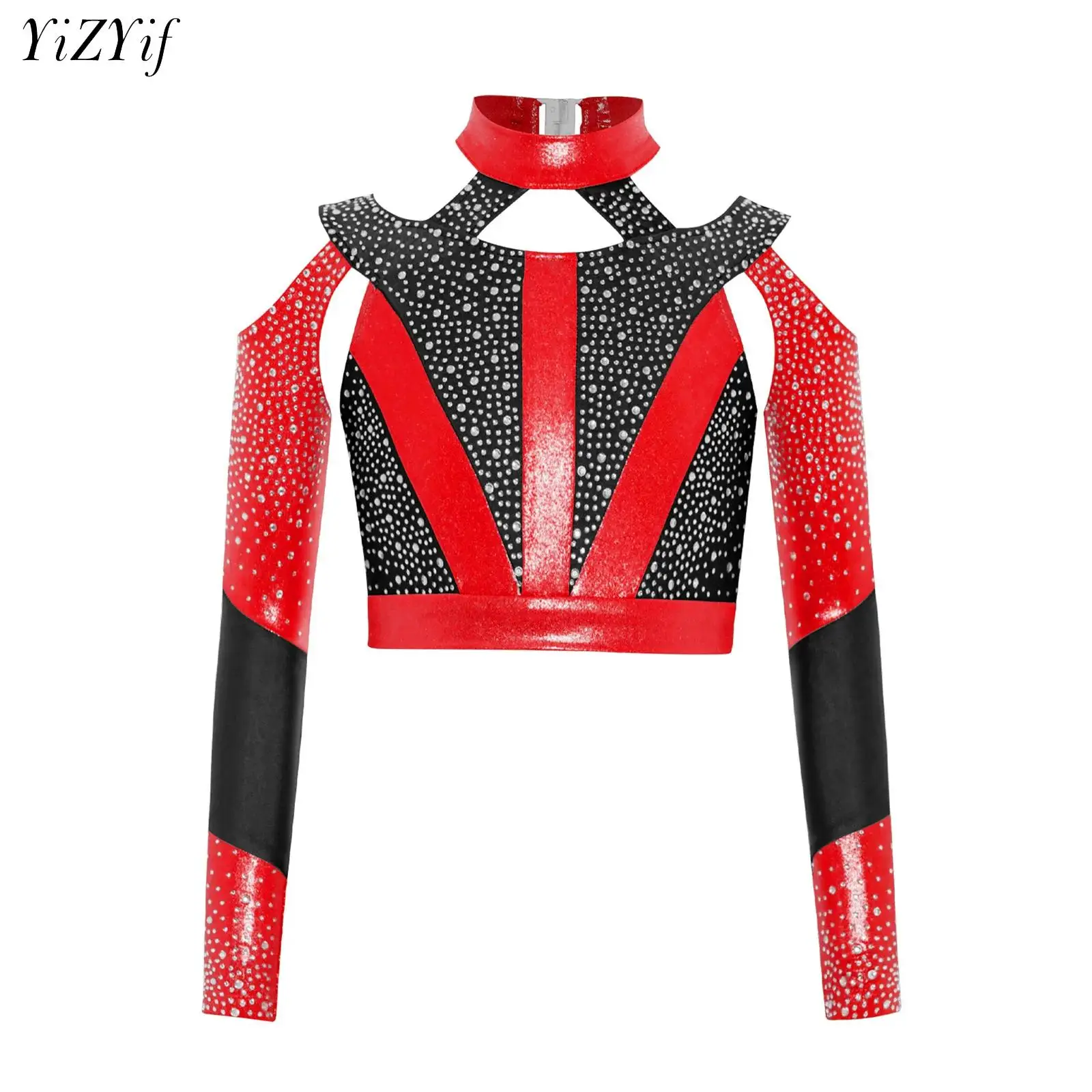 

Kids Girls Children Cross Back Crop Top for Ballet Dance Stage Performance Workout Sports Yoga Gymnastics Acrobatics Dance Top