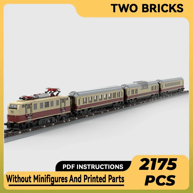 Technical Moc Bricks City Car Model Rheingold Express Train Modular Building Blocks Gifts Toys For Children DIY Sets Assembling