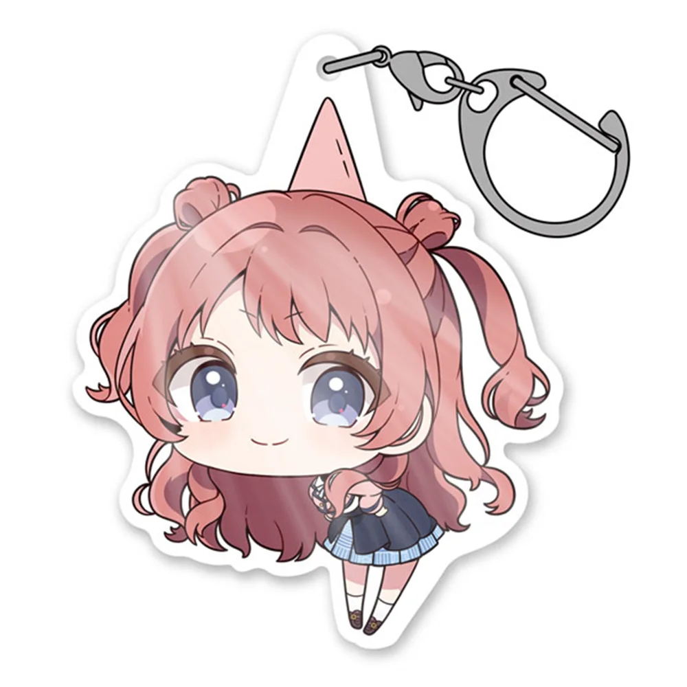 Anime Gakuen iDOLM@STER Saki Hanami Sena Juo Kotone Fujita Acrylic Keyring Pendant Cute Backpack Accessories Decor Gifts