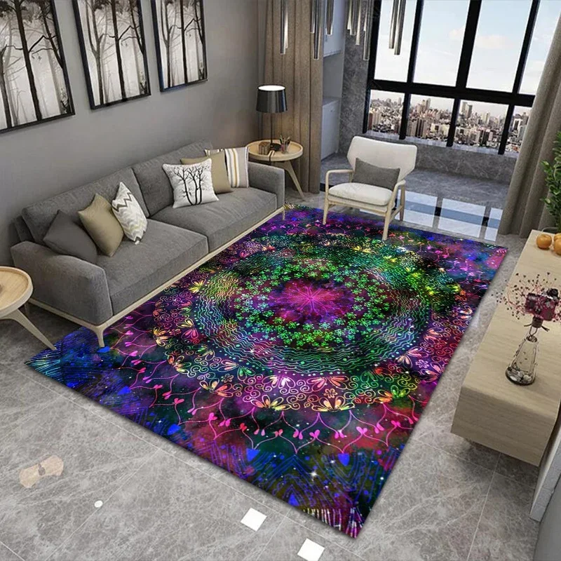 3d Print Carpet Beckyg Living Room Carpet Doormats Large Living Room Tapetes Turkish Carpet Rug Plush Floral Kitchen Decor XSY