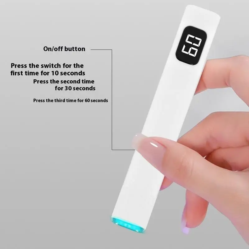 Mini salone di moda e portatile Asciugatrice per unghie USB ad asciugatura rapida Strumenti per fototerapia domestica Lampada per unghie UV professionale a LED
