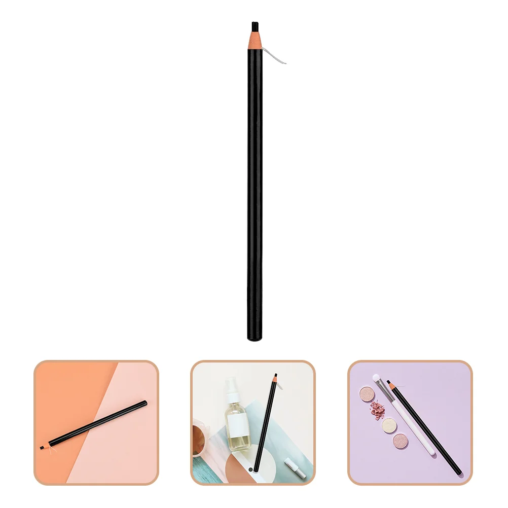 Pull Type Strichzeichnung Augenbrauenstift Braun Eyeliner Bleistifte Make-up für Frauen Set Tragbar Wischfest Wachsartig Grau Damen