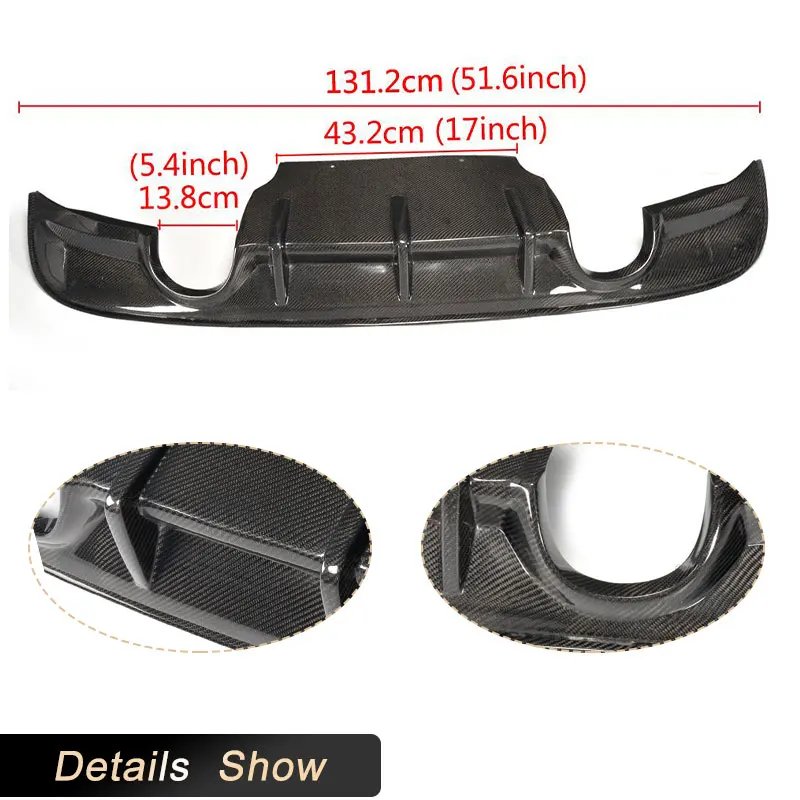 ألياف الكربون المصد الخلفي الناشر الشفاه المفسد ل جاكوار XE سيدان 4 باب 2015-2017 FRP الناشر الخلفي الشفاه المئزر طقم الجسم