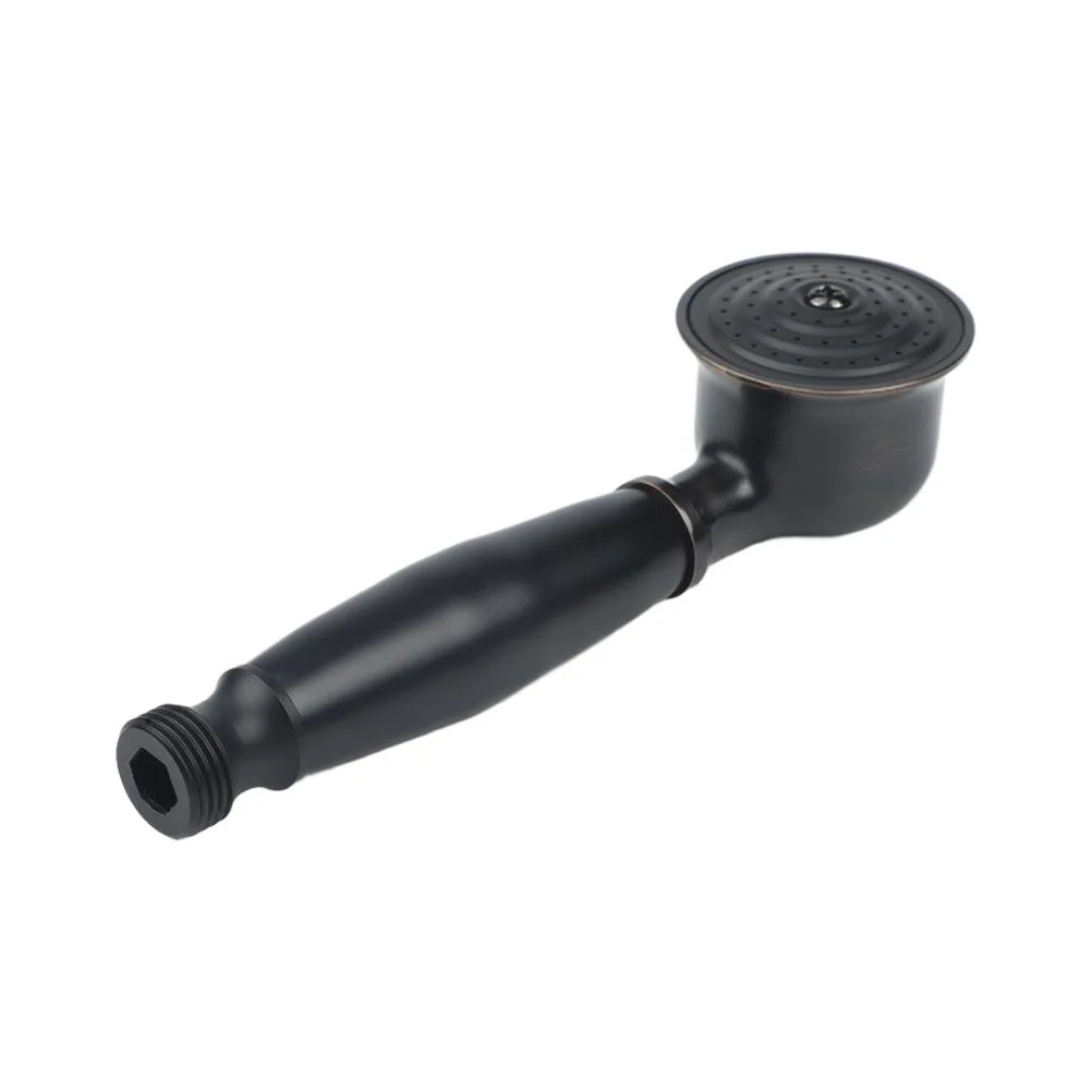 Brass Vintage Handheld Shower Head Replacement with Detachable Functionality and Pressurized Panel for Steady Spray Output