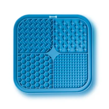 Pet Licking Mat Silicone Pet Food Suction Cup Licking Mat Slow Feeding Mat Anti-choking Slow Food Basin 6